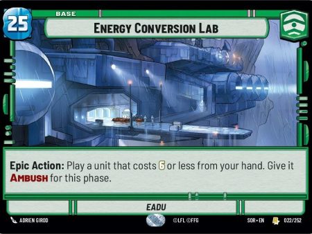 Energy Conversion Lab (022 252) [Spark of Rebellion] Supply