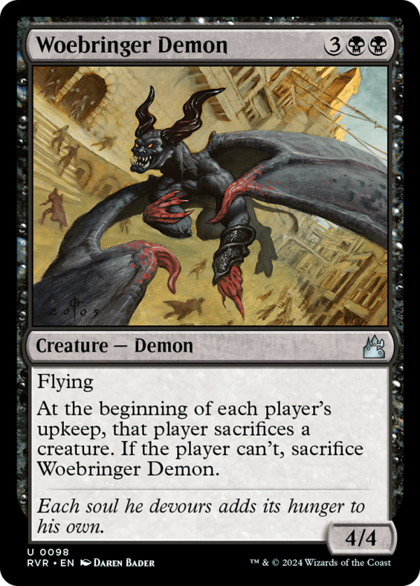 Woebringer Demon [Ravnica Remastered] Supply