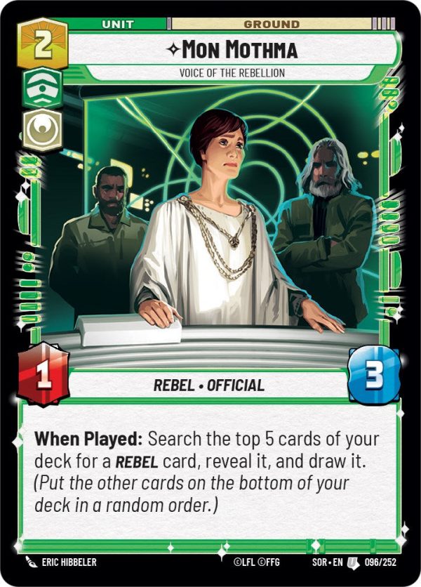 Mon Mothma - Voice of the Rebellion (096 252) [Spark of Rebellion] Cheap