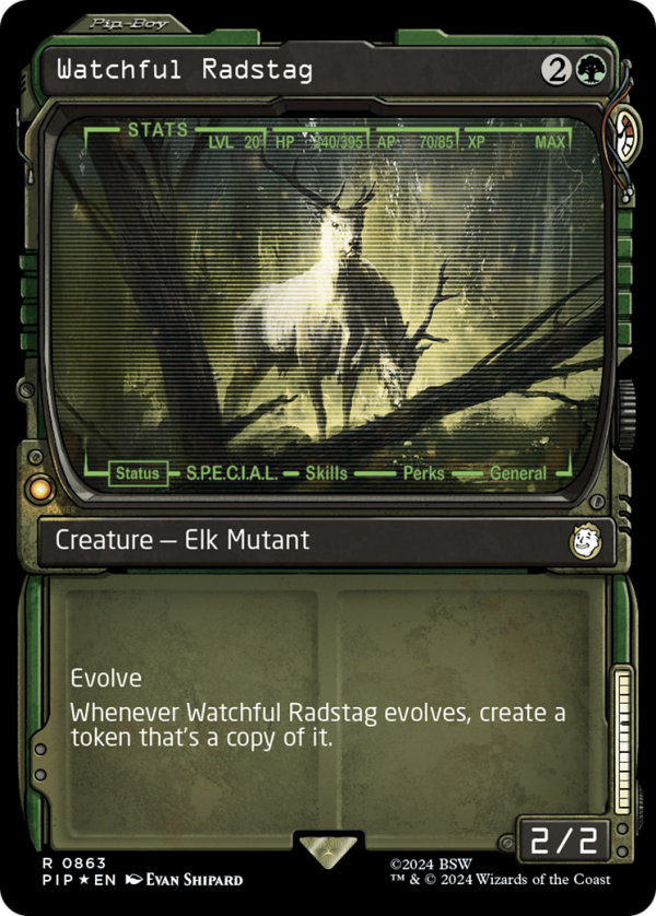 Watchful Radstag (Showcase) (Surge Foil) [Fallout] Online now