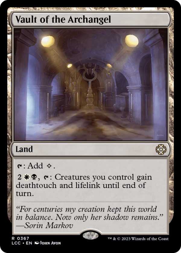 Vault of the Archangel [The Lost Caverns of Ixalan Commander] For Sale