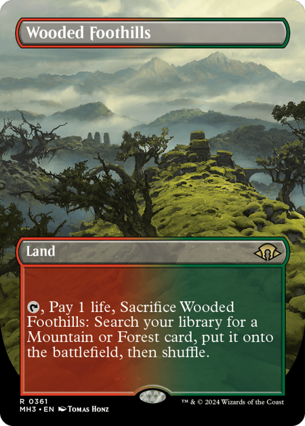 Wooded Foothills (Borderless) [Modern Horizons 3] For Discount