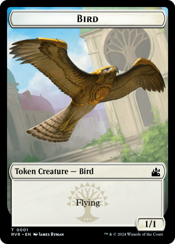 Bird    Zombie Double-Sided Token [Ravnica Remastered Tokens] Online