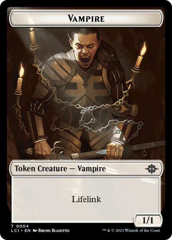 Vampire (0004)    Vampire Demon Double-Sided Token [The Lost Caverns of Ixalan Commander Tokens] Supply