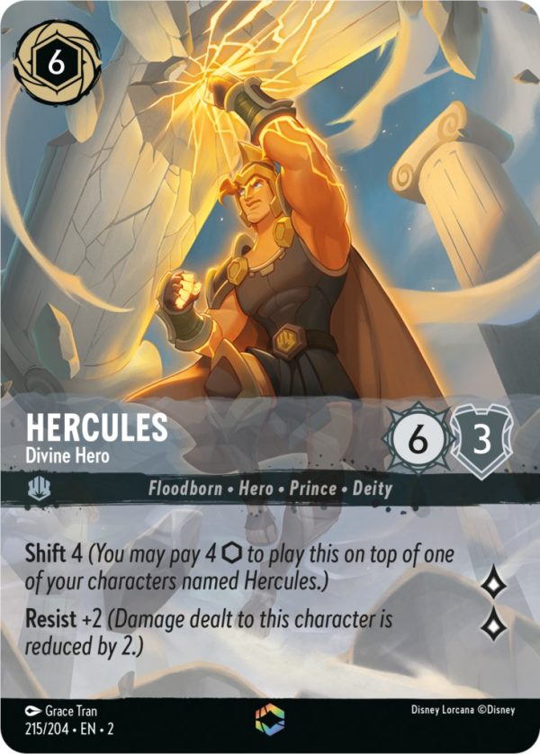 Hercules - Divine Hero (Enchanted) (215 204) [Rise of the Floodborn] Online Hot Sale