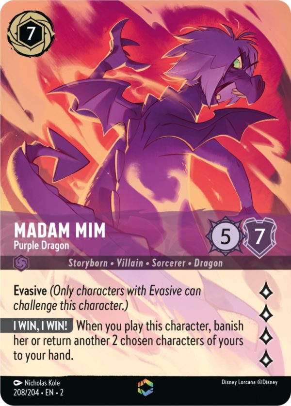 Madam Mim - Purple Dragon (Enchanted) (208 204) [Rise of the Floodborn] Cheap